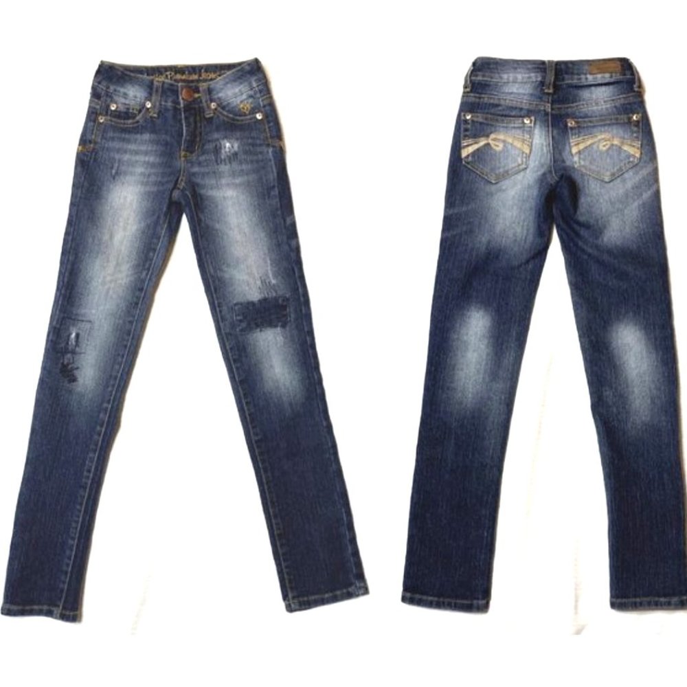 LIKE NEW - Justice (8s) denim Skinny stretch jeans